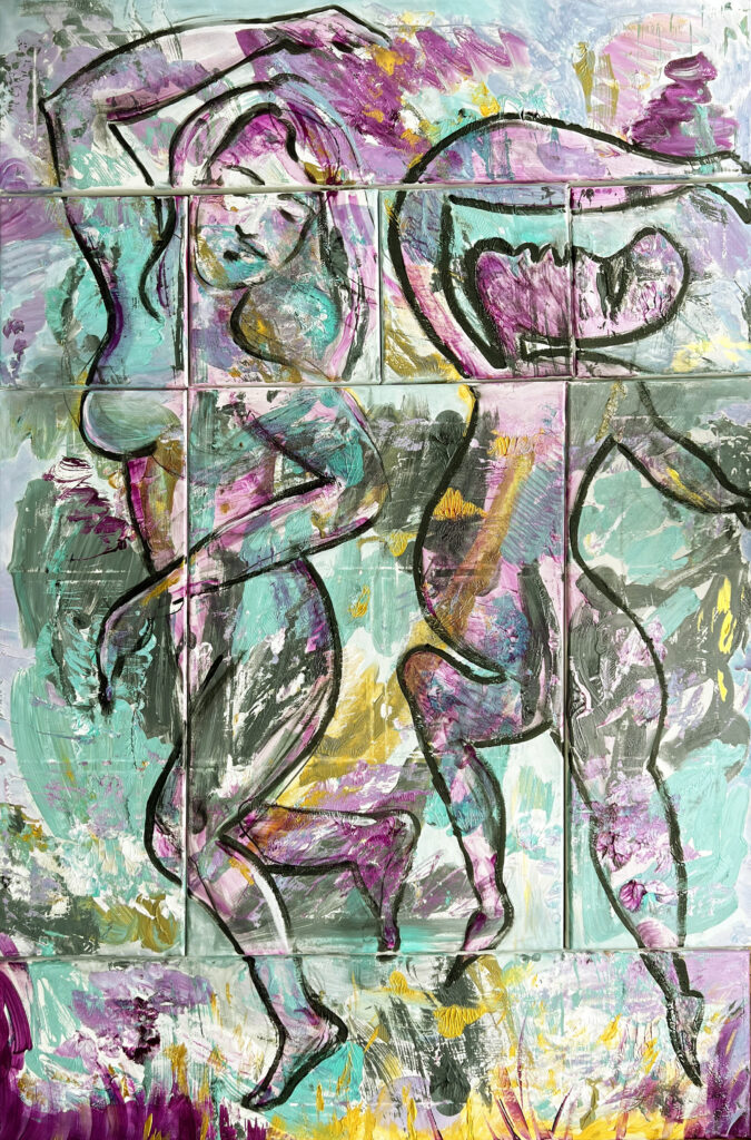 Tanzendes Paar, Mosaik
