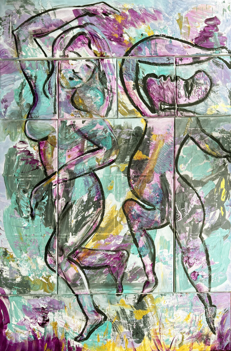 Tanzendes Paar, Mosaik